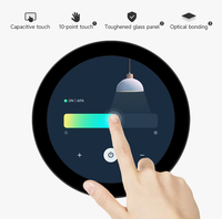 Layar Sentuh Melingkar 3.4 Inci Papan Pengembangan ESP32-P4 Layar IPS Multi Sentuh Interaksi Suara AI WiFi/BLE 800 * 800