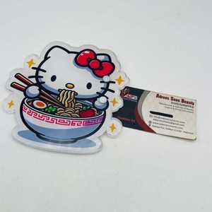 Imán de Acrílico con Diseño de Mariposa de Dibujos Animados, Ecológico, Sostenible, con Diseño de Hello Kitty y Ramen, Servicio OEM - Product Image 4