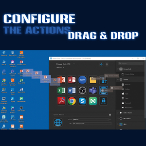 Bảng điều khiển chỉnh sửa trực quan với 15 phím động + hiển thị trạng thái | lý tưởng để phát trực tuyến/Thiết kế | Hỗ trợ Windows/MacOS | nhà máy OEM - Product Image 5