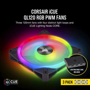 Ventilateur de refroidissement de châssis de bureau <span class=keywords><strong>QL120</strong></span> RGB avec éclairage coloré à quatre anneaux lumineux pour boîtier d'ordinateur - Product Image 2