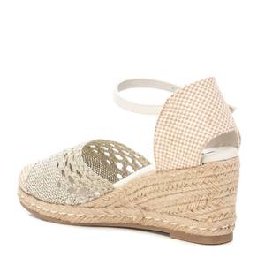 Xti Sandalias de cuña tipo alpargata para mujer, color beige, con correa en el tobillo, zapatos de verano - Product Image 4