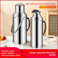 Thermos en acier inoxydable à isolation sous vide, isolation thermique 12-24h, grande capacité, pour les sports de plein air, les dortoirs étudiants, portable