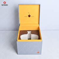 Grand paquet de cadeaux en papier plat de luxe personnalisé tasse de parfum carrée fantaisie emballage artisanal en céramique conception de boîtes rigides