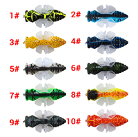 Meilleure Vente Leurre Artificiel Rigide Bionique en Plastique ABS, Type Popper de Surface, Imitation Cigale, Minnow, Spinning Pencil