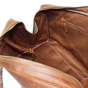 Customize Logo Color <b>Leather</b> Travel Large Capacity Duffle <b>Bag</b> Men's & Women's Travel <b>Bag</b> <b>Overnight</b> Weekender <b>Bag</b> - Product Image 3