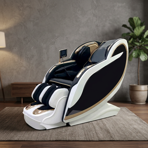 Fauteuil de massage moderne 8D à gravité zéro avec compression d'air intégrale, chauffage et système audio Bluetooth - Product Image 1