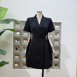Abito da Donna Elegante a Maniche Corte Tinta Unita Nuova Collezione 2026 - Stile Boutique - Product Image 4
