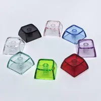 Clavier mécanique pour joueurs Crystal PC XDA Keycap, touches transparentes, touches mécaniques en forme de croix