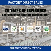 Bureau du personnel Table d'ordinateur Cloisons de bureau Vente de bureau pour table avec armoire latérale
