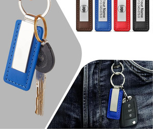 Wholesale Products <b>Custom</b> Your logo Leather Keychain - Product Image 6