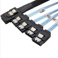 Câble adaptateur MINI SAS36PSFF-8087 vers 4SATA pour carte graphique serveur et disque dur