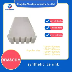 Glace synthétique UHMWPE autolubrifiante super glide bon marché pour la patinoire