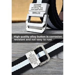 FOXA Ceinture en toile pour homme, largeur 1,5 pouce, boucle à double anneau en D, style militaire tactique, ceinture décontractée - Product Image 5