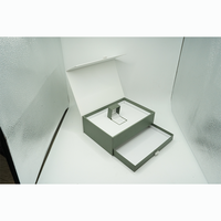 Boîte cadeau magnétique avec gaufrage, design 2023, papier couché recyclable, pour bijoux et bagues