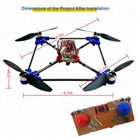 Kit de drone quadricoptère à monter soi-même, un projet STEM unique avec moteur sans balais, vol stationnaire à flux optique, retournement à 360 degrés