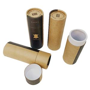 Emballage en tube de papier kraft en matériaux recyclés biodégradables personnalisés pour les épices, le sel, le parfum, les bougies, les bâtonnets d'encens - Product Image 4