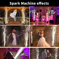 Nouvelle machine à étincelles froides électronique DMX sans fil pour scène, idéale pour mariages, fêtes, bars, KTV, spectacles, avec flight case