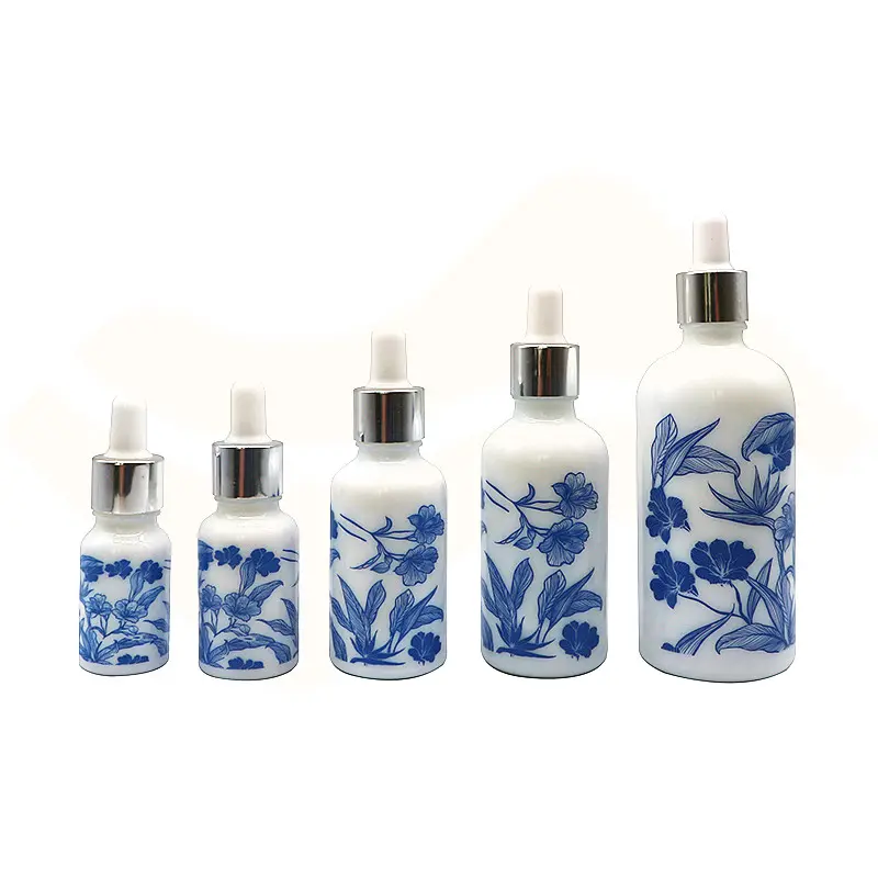 Blue And White Porcelain Bottle Decoration 10ml 15ml 30ml 50ml 100ml