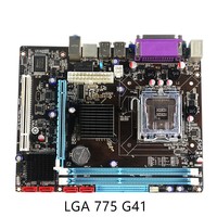 Carte mère PCWINMAX G41 en gros, LGA775 DDR3 8 Go MATX, compatible processeurs Core 2 Duo Quad, OEM en stock pour PC de bureau