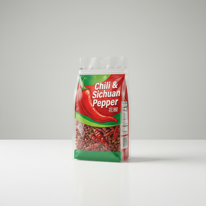 Sac sur mesure pour épices mélangées, sachet debout laminé plastique pour <span class=keywords><strong>cannelle</strong></span>, <span class=keywords><strong>piment</strong></span>, ail granulés, poivre noir - Product Image 1