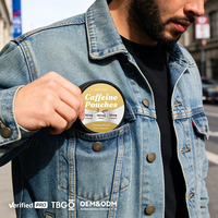 Emballage personnalisé, sachets énergétiques à la caféine et à la L-théanine, saveurs menthe et fruits, dosage en poudre, complément alimentaire pour adultes, 15 sachets