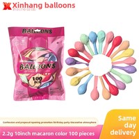 Ballons en latex colorés de 22g en gros, XH 55, sans motif, pour la décoration de mariage, petits ballons pour anniversaire, mariage et fêtes