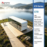 Nuevo Estilo 2026: Casa Contenedor de Acero Prefabricada de 20 y 40 pies, Módulo de Lujo, Cabaña Móvil Tipo Apple, Dormitorio Móvil Moderno Personalizado de Alta Calidad