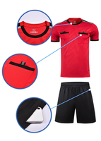Maillot d'arbitre de football professionnel, maillot de football personnalisé, tenue d'entraînement, kit d'uniforme d'arbitre de football