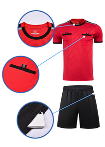 Maillot d'arbitre de football professionnel, maillot de football personnalisé, tenue d'entraînement, kit d'uniforme d'arbitre de football - Product Image 4