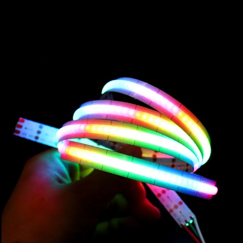 Cob LED-Streifen 10mm 5V RGB Voll farbe SK6812 320LEDs Licht leiste flexible wasserdichte LED-Leuchten für zu Hause bunte Lichter