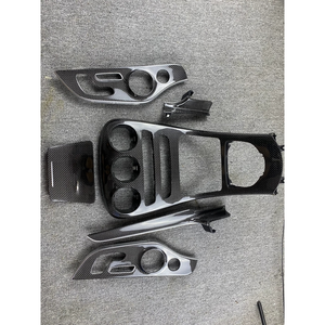 Juego de molduras interiores de fibra de carbono completa para consola central y paneles de puerta para Mercedes Benz W205 X253 C260L C200 C63 Coupé Accesorios - Product Image 1