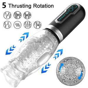 Rotation <strong>Vibration</strong> <strong>Male</strong> <strong>Masturbator</strong> Cup Automatic Hand Free Oral Sucking Masturbation Toy for Man - Product Image 1
