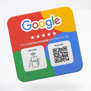 Interfaz RFID código QR PVC NFC Placa de Google para restaurante placa adhesiva programable Tiktok/Ins/<span class=keywords><strong>Facebook</strong></span>/Yelp/Tripadvisor - Product Image 3