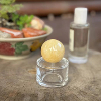 Nouvelles Bouteilles de Parfum en Pierre de Cristal Faites à la Main 50ml Emballage de Luxe Vide avec Musique d'Amour Feng Shui