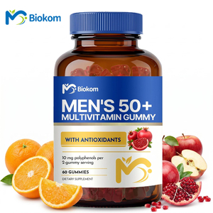 BioKom Gummies multivitaminés sans sucre pour hommes, complément alimentaire pour la santé et l'énergie des adultes, soutien à la <span class=keywords><strong>musculation</strong></span> et à l'immunité - Product Image 1