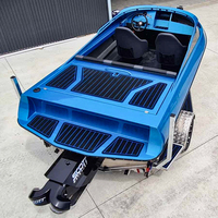 Bateau à réaction électrique miniature Kinlife 2026, coque en aluminium de 15 pieds, bateau à moteur haute vitesse avec moteur inboard de 1812 cm³ et 170 CV, pompe à jet d'eau