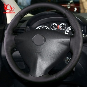 Funda de Cuero para <span class=keywords><strong>Volante</strong></span> Cosida a Mano de Alta Calidad para <span class=keywords><strong>Nissan</strong></span> <span class=keywords><strong>Versa</strong></span> Note Sedan Sentra Tiida 2015 - Product Image 6