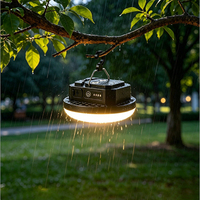 Lanterne suspendue magnétique portable rechargeable pour l'extérieur, 3 modes d'éclairage, batterie 4000 mAh, lampe de poche d'urgence, lampe de tente LED