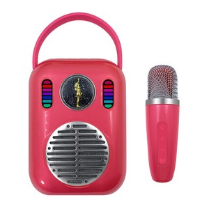 Portable Mini Machine with <b>Microphone</b> for Home KTV Party Karoke Stereo Subwoofers Speakers with - Product Image 3