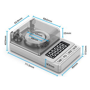 High-Precision Gram <strong>Scale</strong> Portable Jewelry <strong>Scale</strong> Mini Electronic <strong>Scale</strong> Accurate <strong>Carat</strong> 0.001g Battery-Powered Model S006 50g - Product Image 6