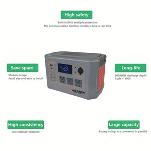 1200W Solar Portable Power Station 220V Emergency Power Banks Outdoor <b>Camping</b> Solar <b>Generator</b> Portable Power Station - Product Image 3