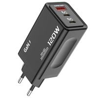 Chargeur PD 120W, charge rapide QC 3.0, USB Type C, chargeur rapide, prise US, adaptateur secteur USB-C 120W