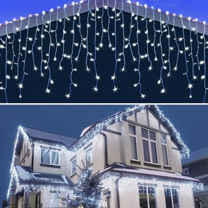 3.5m LED Curtain Icicle <strong>String</strong> <strong>Lights</strong> Waterproof IP44 220V 110V for Outdoor Decor New Year Christmas Halloween Wedding Parties - Product Image 3