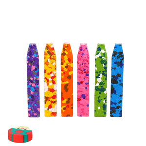 Copllent камуфляжные восковые мелки, 6 видов цветов могут быть на заказ, цветные мелки для рисования, художественные принадлежности, цветные карандаши для детей - Product Image 2