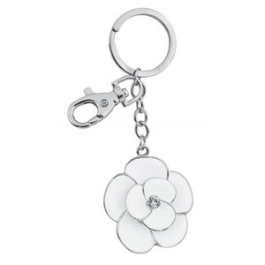 White Flower Key Chain Elegant Design <b>Box</b> Not Included - Product Image 1