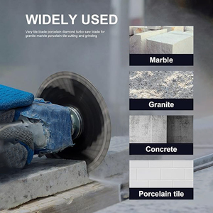 工場直販 ダイヤモンド花崗岩ブレード 6インチ ダイヤモンドタービンカッティングブレード 大理石・花崗岩・舗装石・コンクリート切断用 - Product Image 6