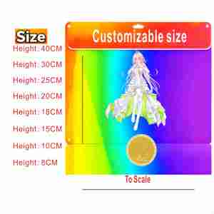 بضائع أنيمي الترويجية عالية الجودة مخصصة شخصية أنيمي المطبوعة واضحة الاكريليك حامل البلاستيك الواقف - Product Image 6