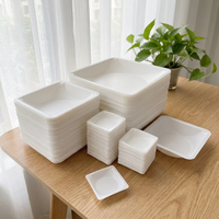 Barquette en plastique jetable personnalisable PP/PS/PLA, emballage blister, conteneur alimentaire à 1-3 compartiments, fruits frais, viande, FQ-2014-50 Marque
