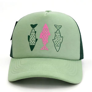 5 Panel Trucker <b>Hat</b> Fish Print Mesh Back Snapback Blank Customizable for <b>Men</b> Women Outdoor <b>Summer</b> Low MOQ Fast Dispatch - Product Image 6