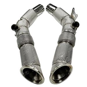 JTLD egzoz sistemi 304SS egzoz iniş borusu ile Valved susturucu kaçar olmadan Ferrari SF90 egzoz için ısı Heatshiled - Product Image 1